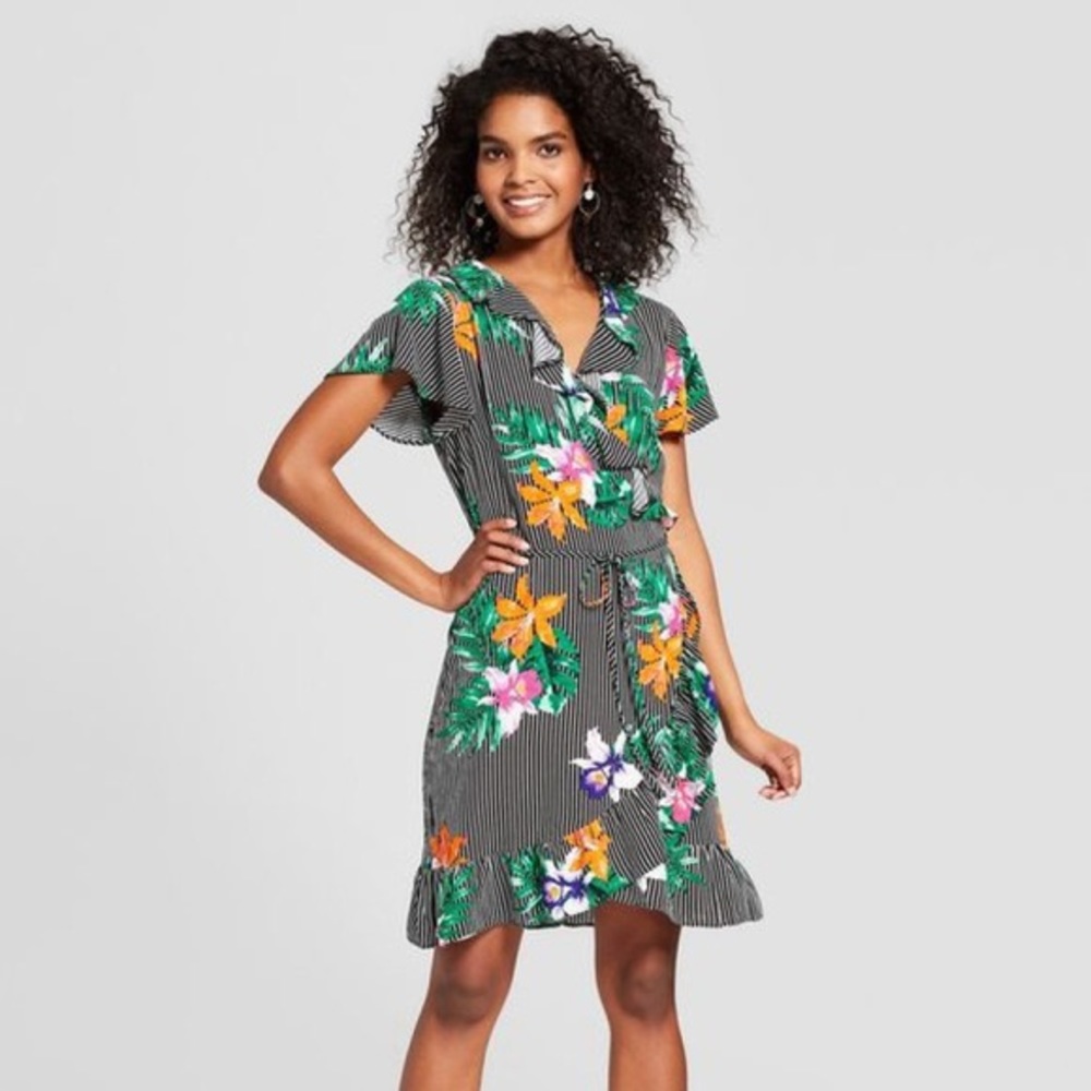 Front wrap dress